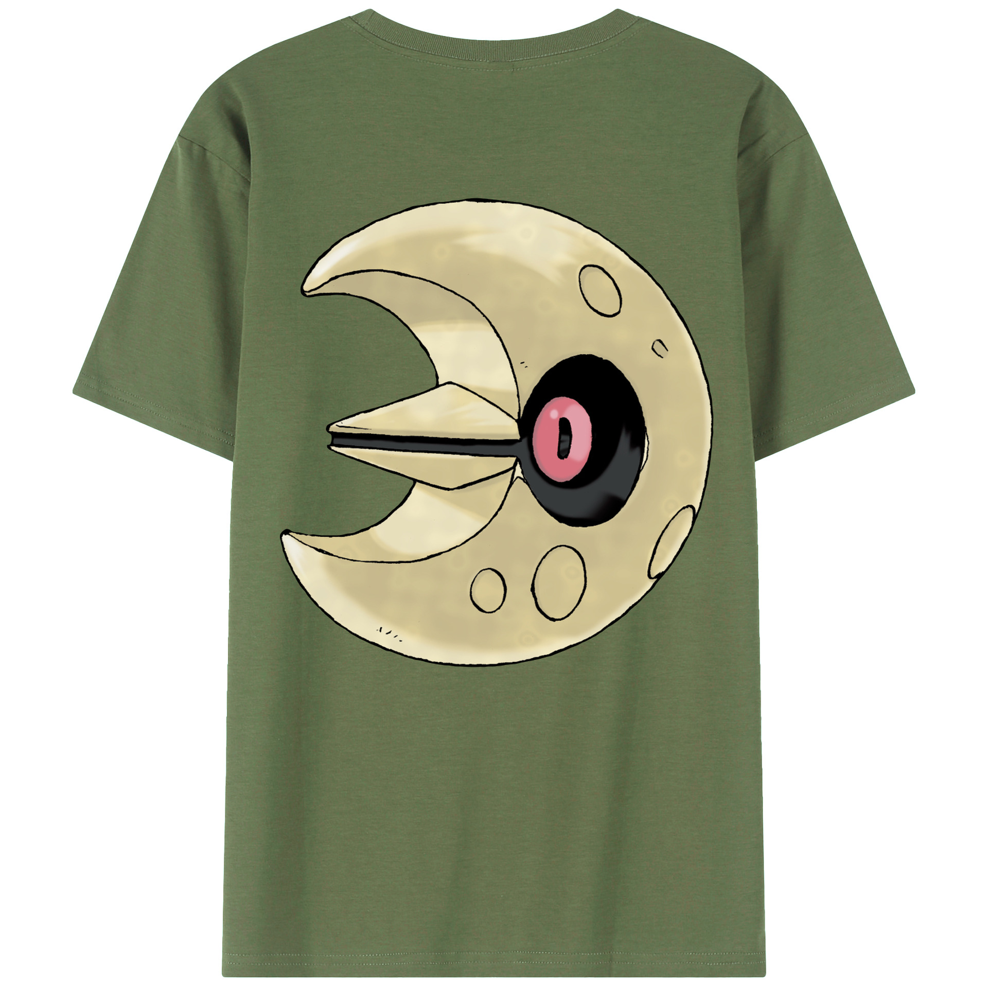 （画像用） ポケットモンスター Pokémon 綿100％ メンズ半袖Tシャツ（バックプリント） 通気性